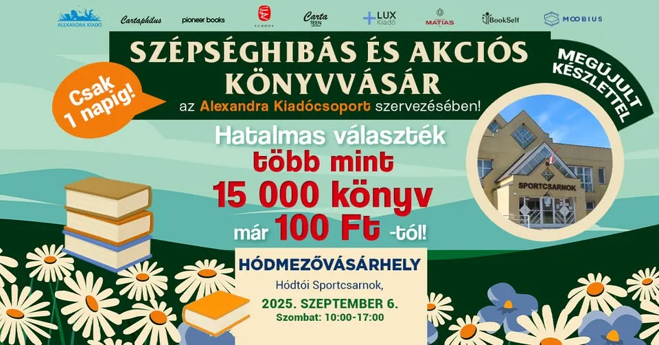 Beauty and discount book fair in Hódmezővásárhely!